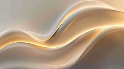 Abstract background forming golden waves of light