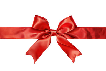 Fototapeta premium festive ribbon bow for gift isolated on white background