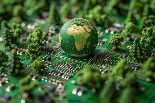 Global environment connection through recycling electronic waste.