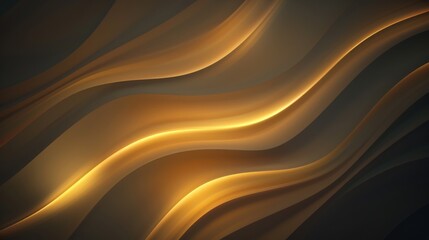 Abstract golden waves background creating elegant and luxurious pattern