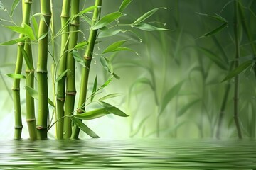Obraz premium Spa still life with bamboo and water.