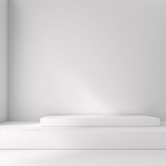 Empty white gradient background for product display