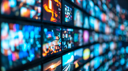 Digital Wall With Media Content