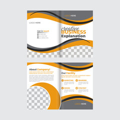Corporate Bifold Business Brochure Design 