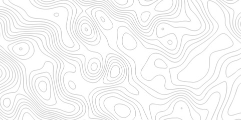 Topographic map background geographic line map with seamless ornament design. The black on white contours vector topography stylized height of the lines map.