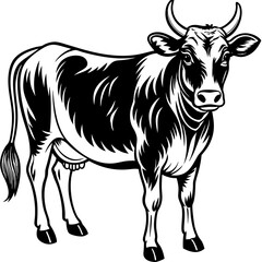 Fototapeta premium cow on a farm