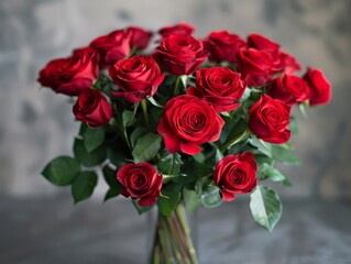 Bouquet of red roses