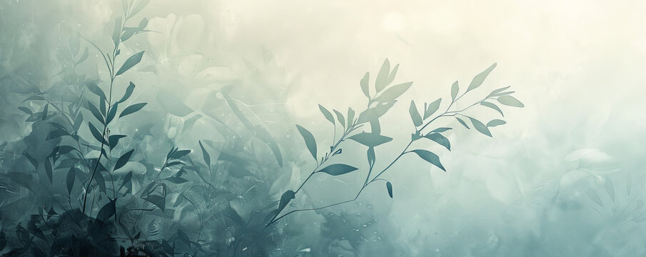 A light, misty texture background with soft gradients and gentle highlights, evoking a sense of calm and serenity.