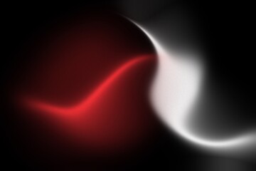 Abstract red black and white gradient background with smooth and soft transitions. This vibrant backdrop features a swirling effect with grainy noise texture	