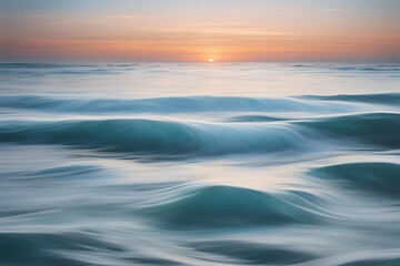 Obraz premium Calming, serene ocean abstract