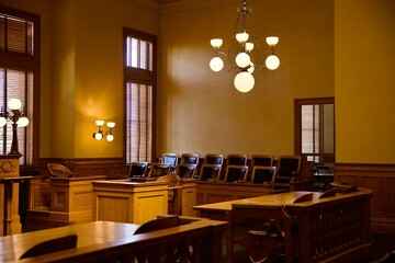 interior of the old county courthouse