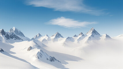 Fototapeta premium a detailed matte painting mountains