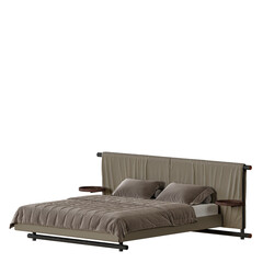 A bed, colorful design, bed, no background, different design, png, white background, isolated, abstract, 3d model.