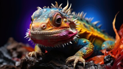 Obraz premium portrait of a iguana