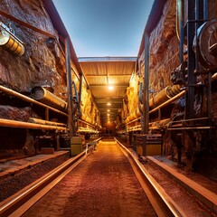 Naklejka premium copper mine, AI generated