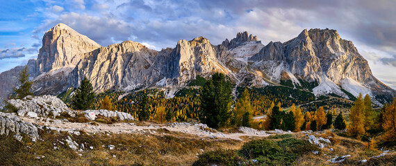 Autumn mountain landscape