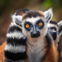 Obraz premium lemur primate animal, AI generated