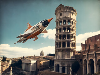 city tower ai generative 