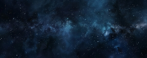 Fototapeta premium A deep, dark starry night backdrop with countless sparkling stars, perfect for a magical and mystical atmosphere.