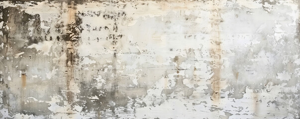 Fototapeta premium A rustic concrete wall with an abstract, distressed texture and a large blank space for text in the center.