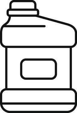 recommend clip art: Line art style illustration depicting a bottle of mouthwash, emphasizing the importance of oral hygiene