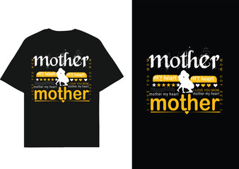 Mother Love Typography T-Shirt Design
