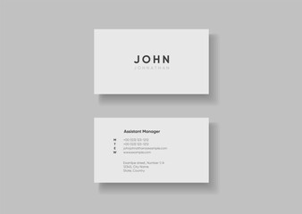 Business card mockup for your design template. Blank empty credit card mockup.