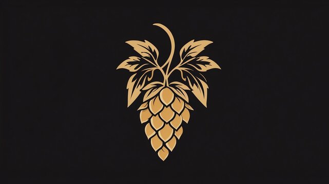 a minimalist logo design with a stylized image of a ho background