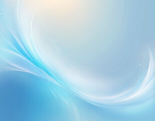 Abstract pastel background with a swirling, wavy design in shades of blue and white. Background is soft ethereal, subtle gradient and light sparkles. Beautiful gradient. Smooth lines. Light blue