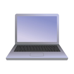 laptop computer icon illustration. mobile device sign and symbol. equipment for office.