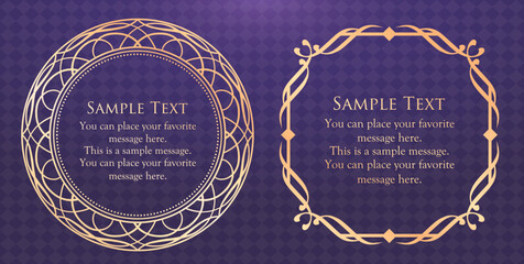 高級感のあるフレームデザイン