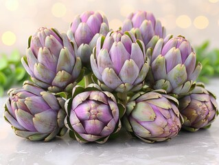Obraz premium Exquisite Hyper-Realistic 8K Artichokes Isolated on Transparent Background for Culinary Designs