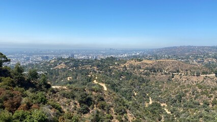 Obraz premium Angel city from above