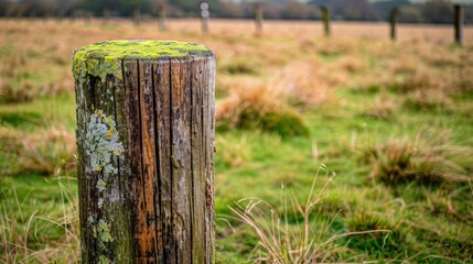 Fototapeta premium Up-close High Angle Shot of Intricate Wooden Post Design with Detailed Patterns