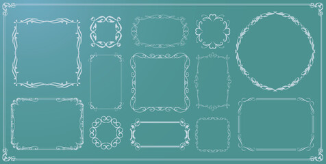 夏を感じるアンティークフレーム