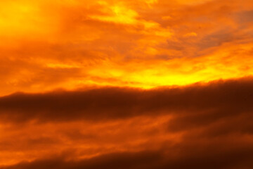 Beautiful colorful evening view of the Sky