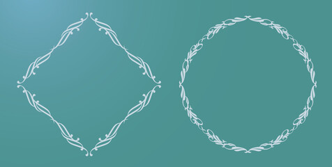 夏を感じるアンティークフレーム