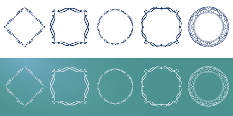 夏を感じるアンティークフレーム