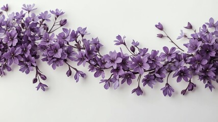 a delicate minimalist narrow floral pattern page borde background