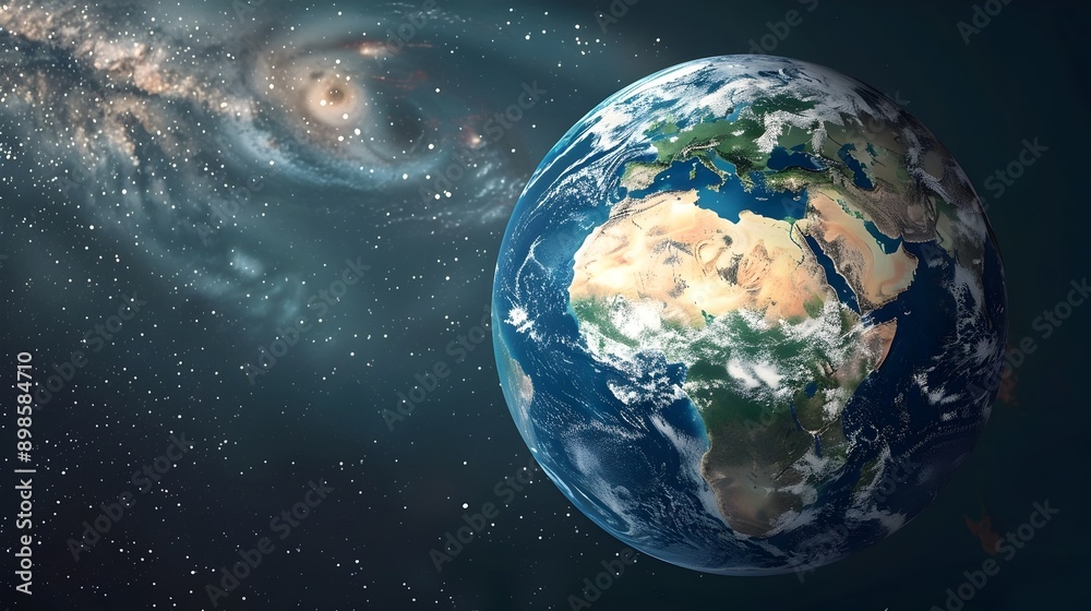 Aufkleber digital globe depicting global weather patterns and climatic zones