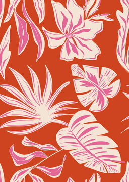 tropical seamless pattern fashion textile