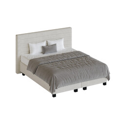 A bed, colorful design, bed, no background, different design, png, white background, isolated, abstract, 3d model.