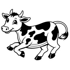 baby cow Vector