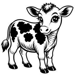 Fototapeta premium baby cow Vector