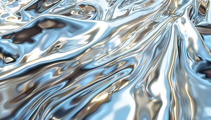 Abstract 3d design, silver colored background