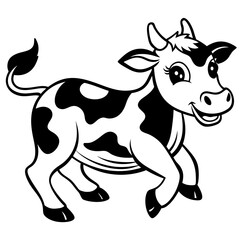 baby cow Vector
