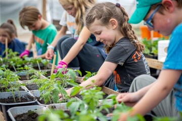 Community Gardening Event Promoting Sustainability and Engagement in a Greenhouse Setting