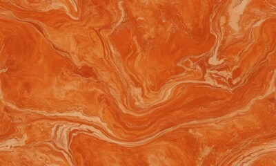 Fototapeta premium close-up of a marble-like surface with a swirling pattern of orange and white colors.