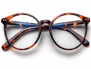 Fototapeta premium Clear Vision - Pair of Reading Glasses on Transparent Background