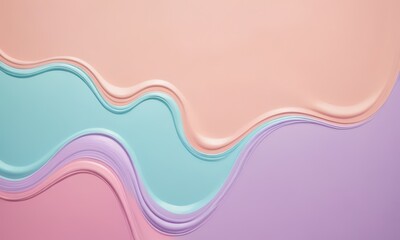 digital illustration of a colorful abstract background with wavy lines in pastel shades of pink, blue, and purple.